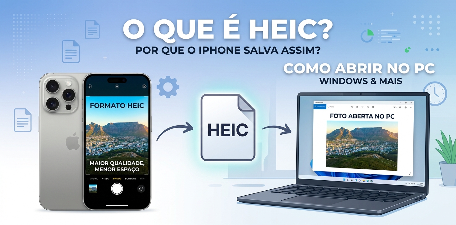 Arquivo HEIC do iPhone que não abre no computador